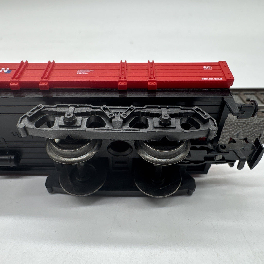 Märklin H0 DB Railion 4-achsiger Flachwagen Niederbordwagen rot 29260 #343