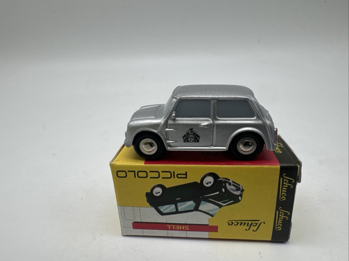 1:90 Schuco Piccolo Austin Mini metallic-silber 40 Jahre OVP Neuwertig #3