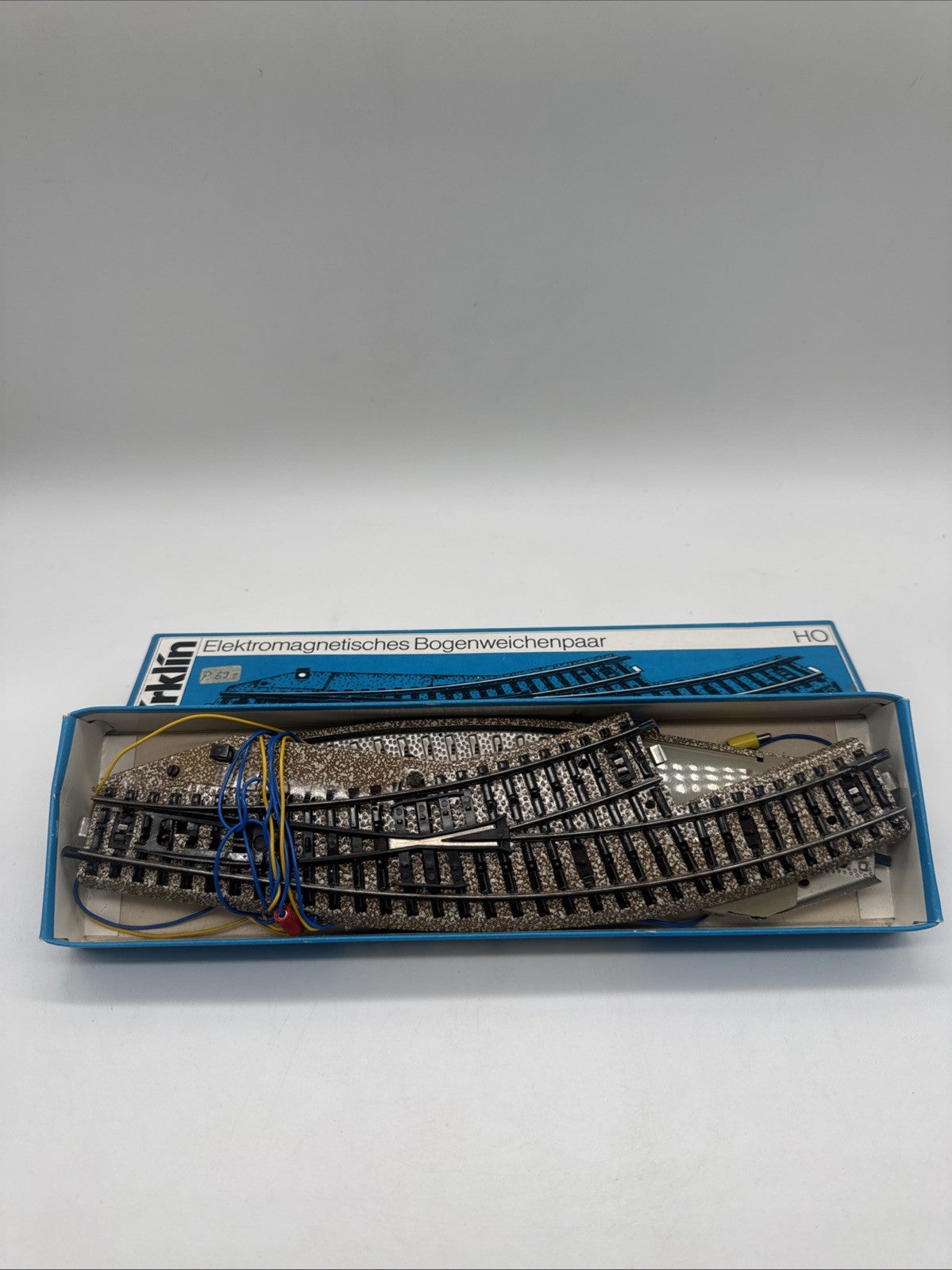 Märklin H0 M-Gleis 5140 Elektrisches Bogenweichenpaar in OVP