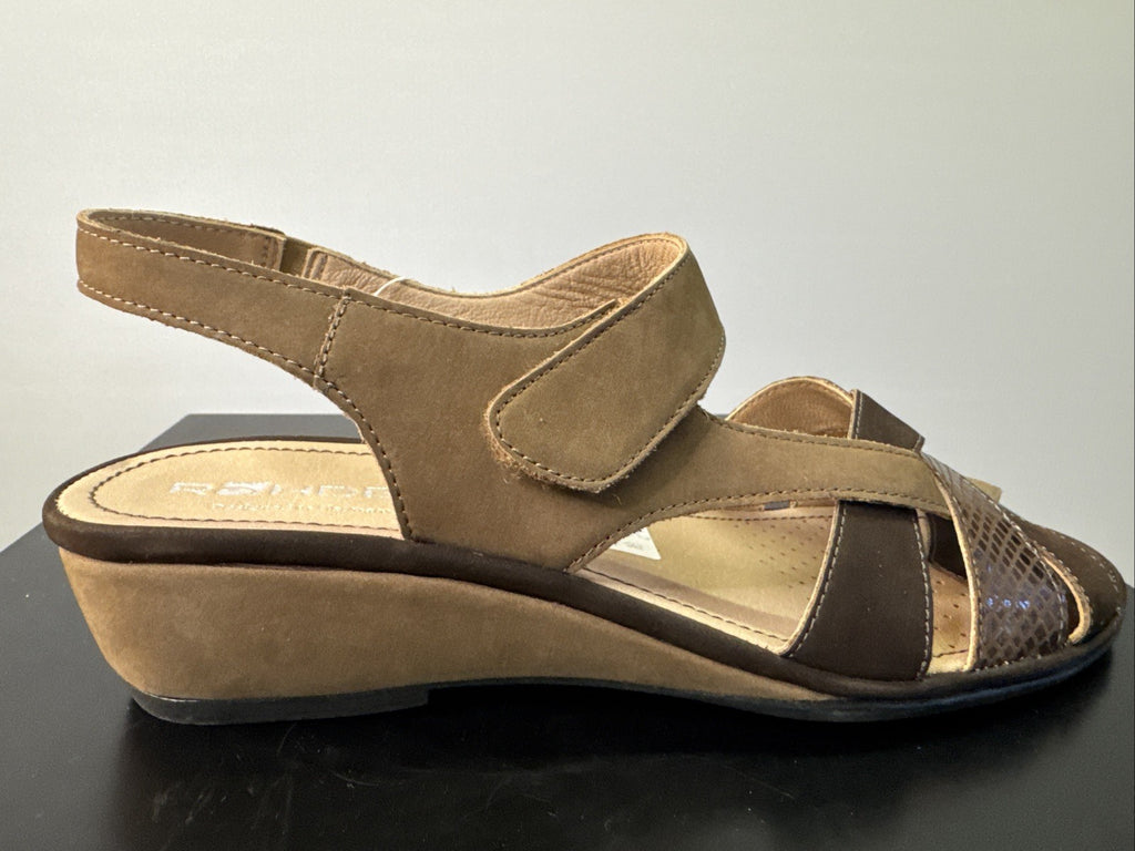 Rohde Sandalette Gr. 42 Damen Braun Leder