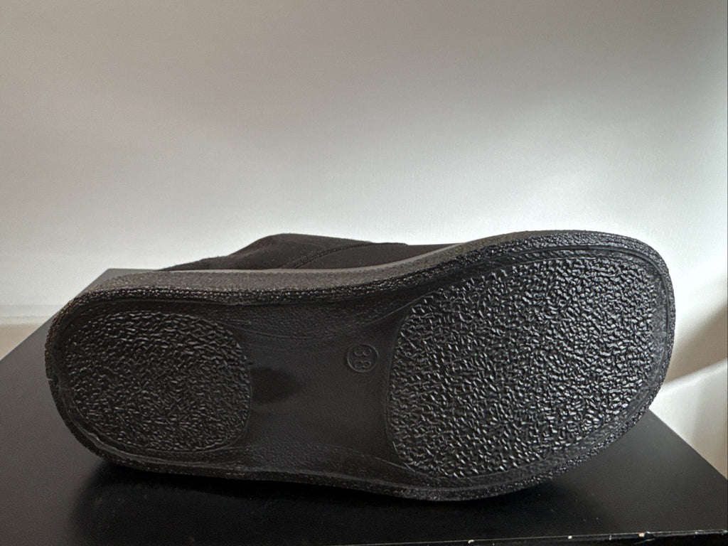 Fischer Markenschuh Herren Pantoffel Gr. 39 Halbschuh Schwarz