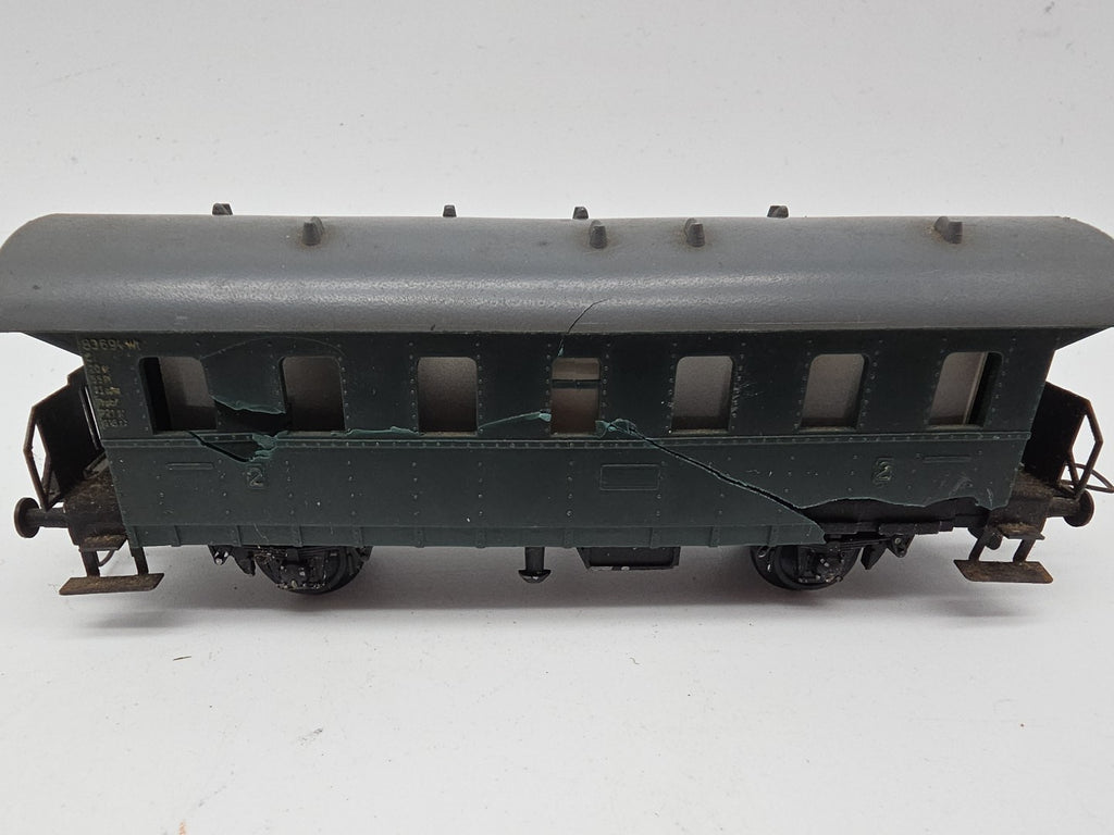 Trix Express H0 6670 Personenwagen Donnerbüchse 2. Klasse 83694 Wt grün