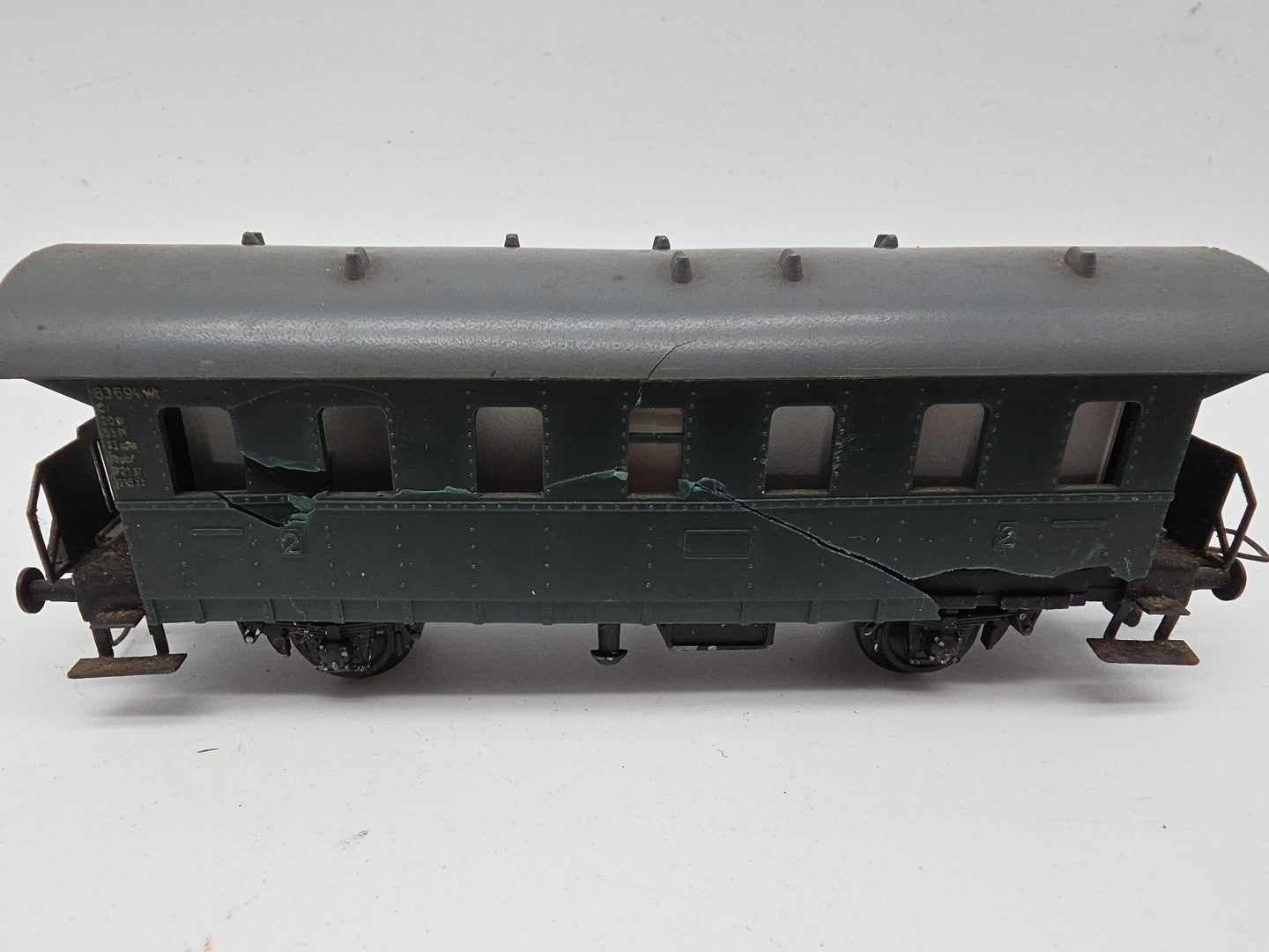 Trix Express H0 6670 Personenwagen Donnerbüchse 2. Klasse 83694 Wt grün