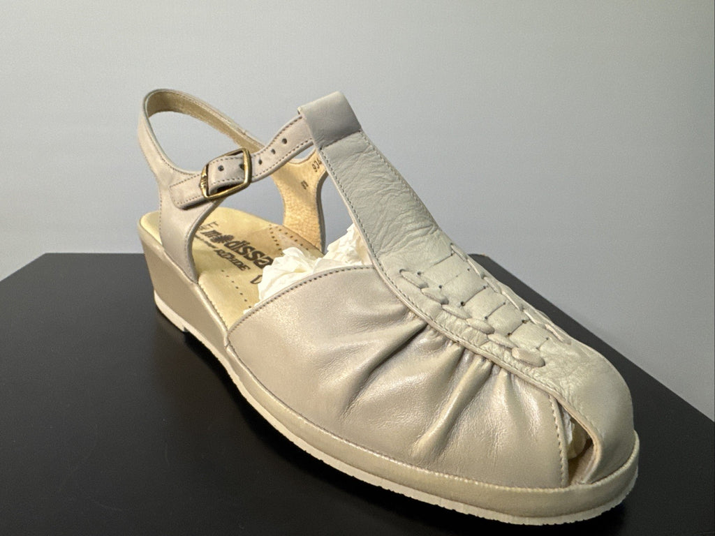 Rohde Sandalette Gr. 8,5 Damen Beige Leder