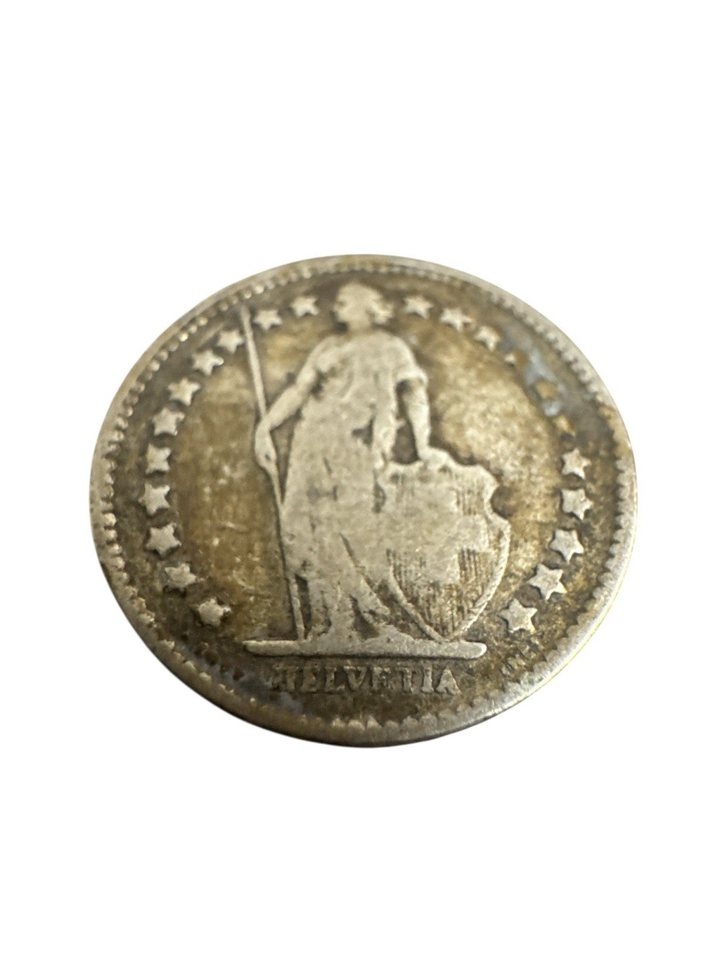 1/2  Franken Schweiz, 1913, Helvetia - Schweizerische Eidgenossenschaft, Silber