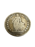 1/2  Franken Schweiz, 1913, Helvetia - Schweizerische Eidgenossenschaft, Silber