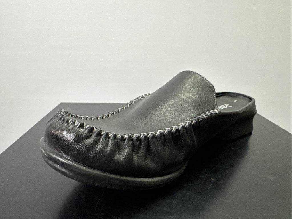 Jana Slipper Gr. 8 Damen Slip On Leder Schwarz