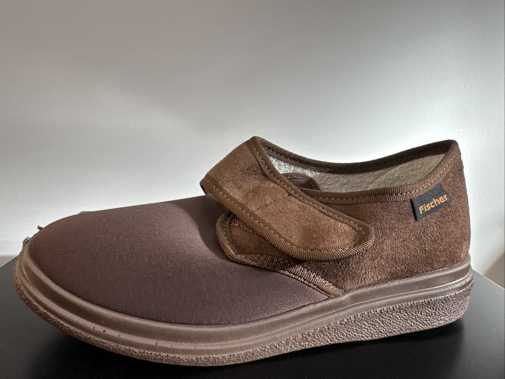 Fischer Markenschuh Herren Pantoffel Gr. 38 Halbschuh Braun