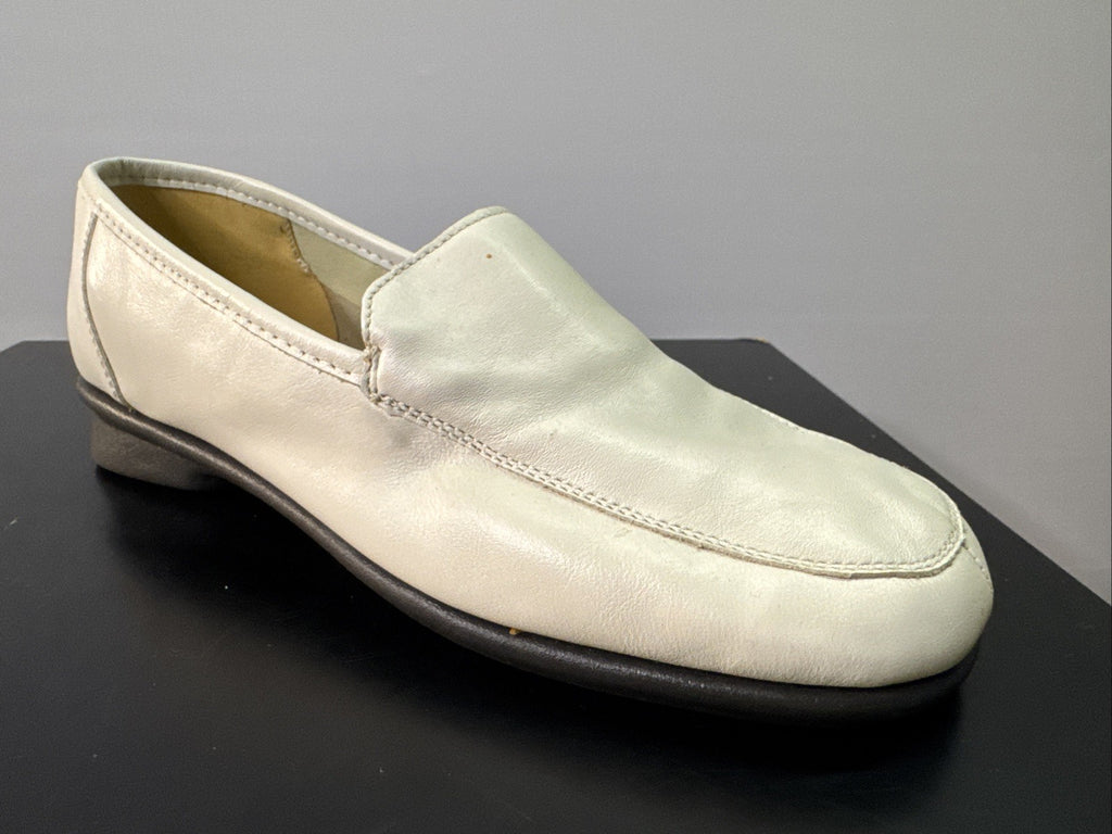 Rieker Slipper Gr. 37 Leder Weiß Damen