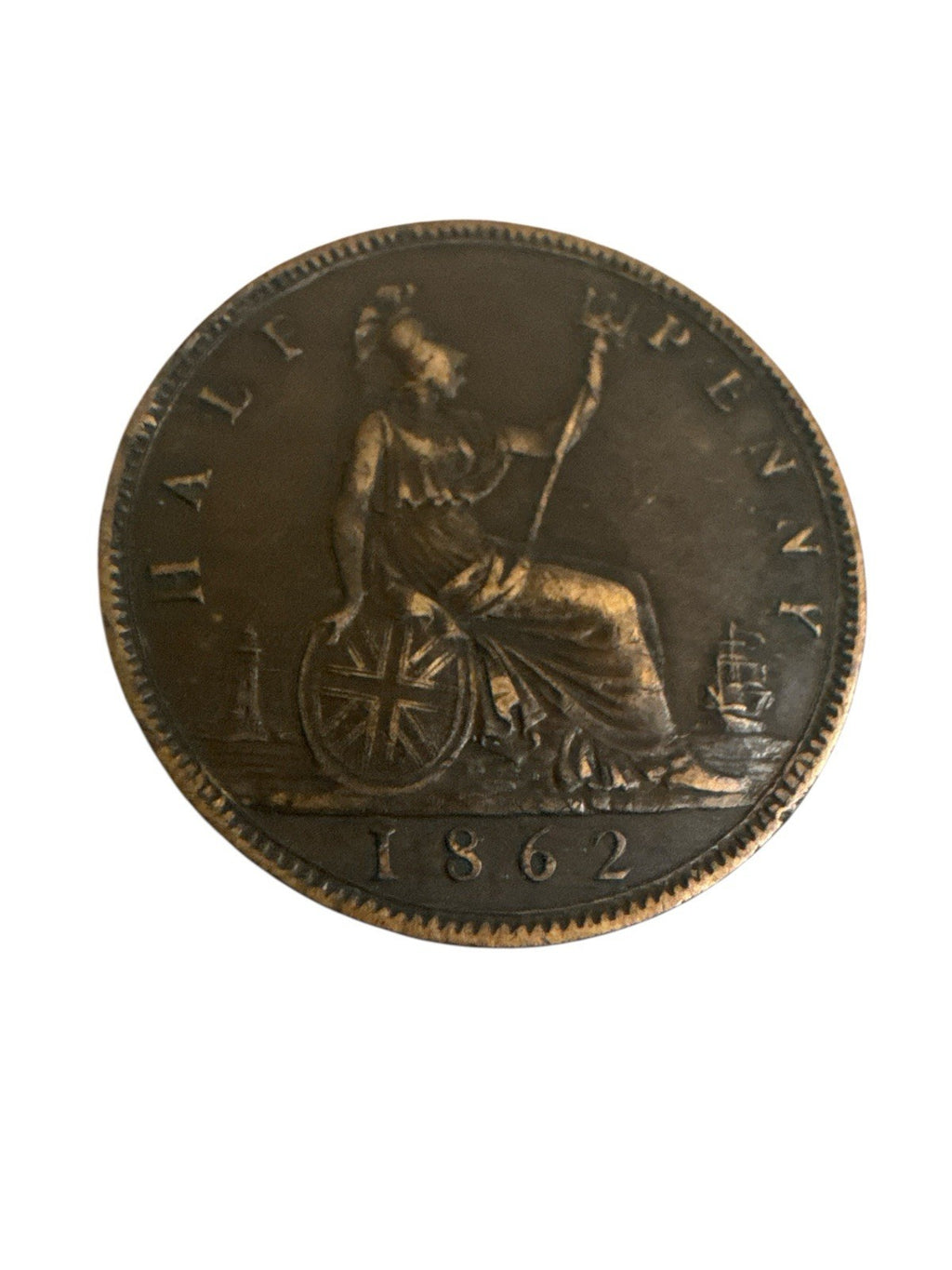 1/2 Penny 1862 Großbritannien Victoria