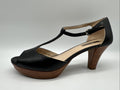 Gadea Sandalette Gr. 40 Damen Schwarz Absatzschuh Leder 