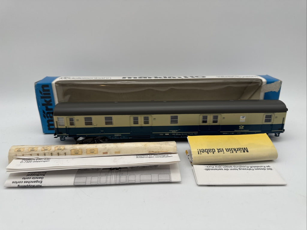 Märklin H0 4280 Postgepäckwagen der DB in OVP HS40 Top Zustand