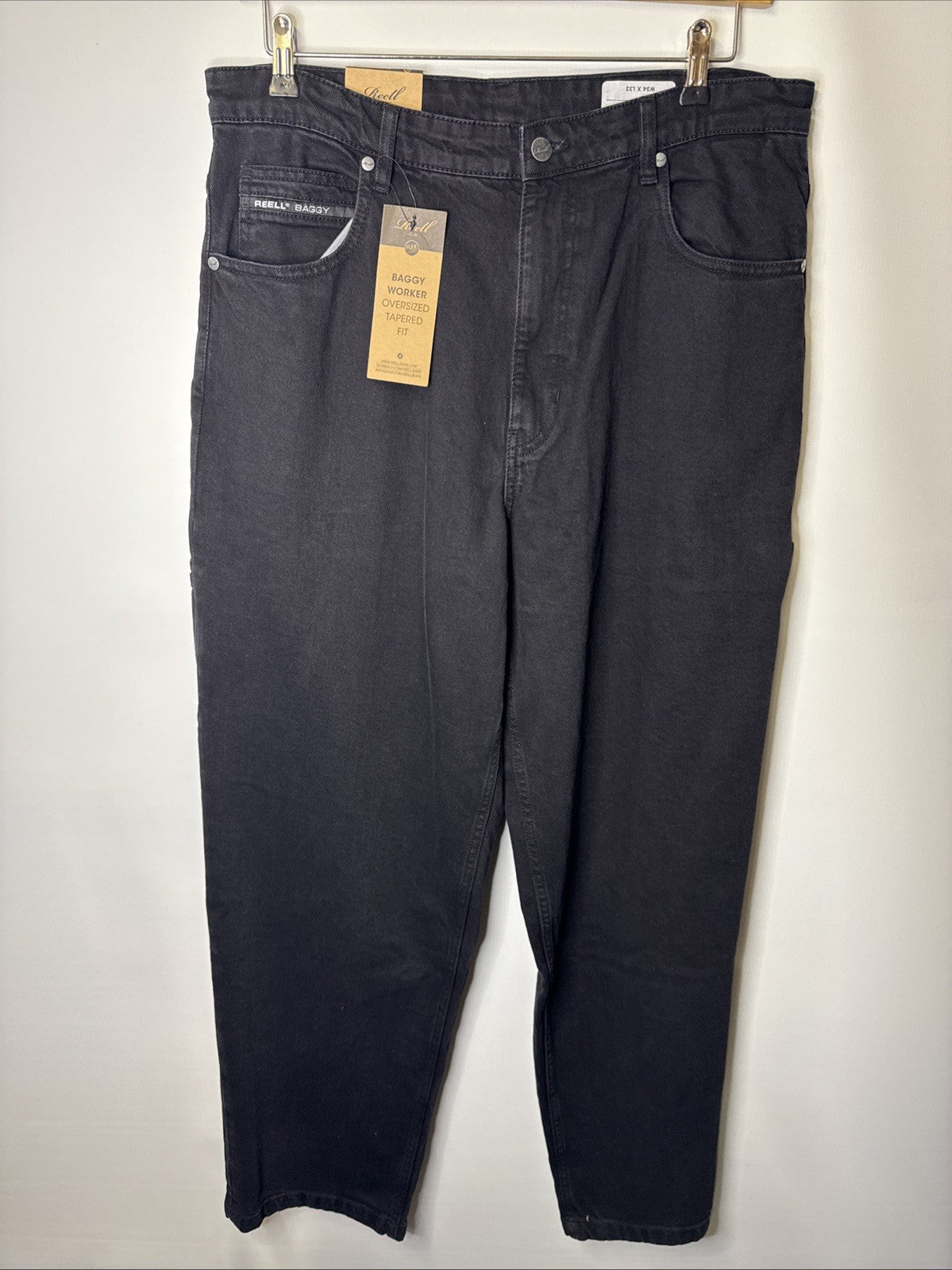 Reell Herren Baggy Worker Gr. W34 L32 Oversized Tapered Fit