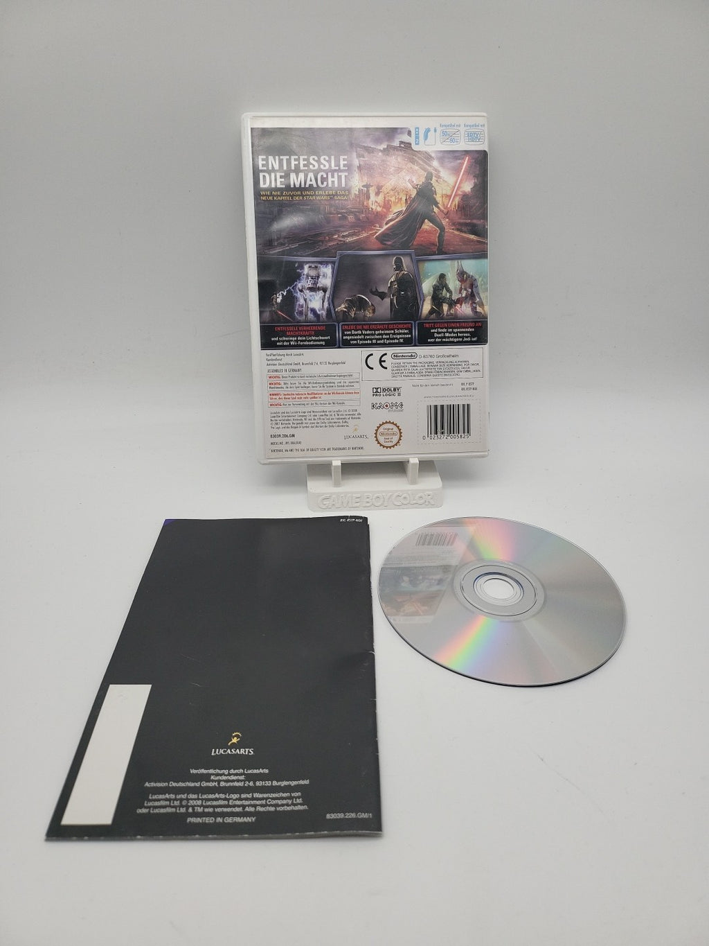 Star Wars: The Force Unleashed (Nintendo Wii, 2008, DVD-Box)