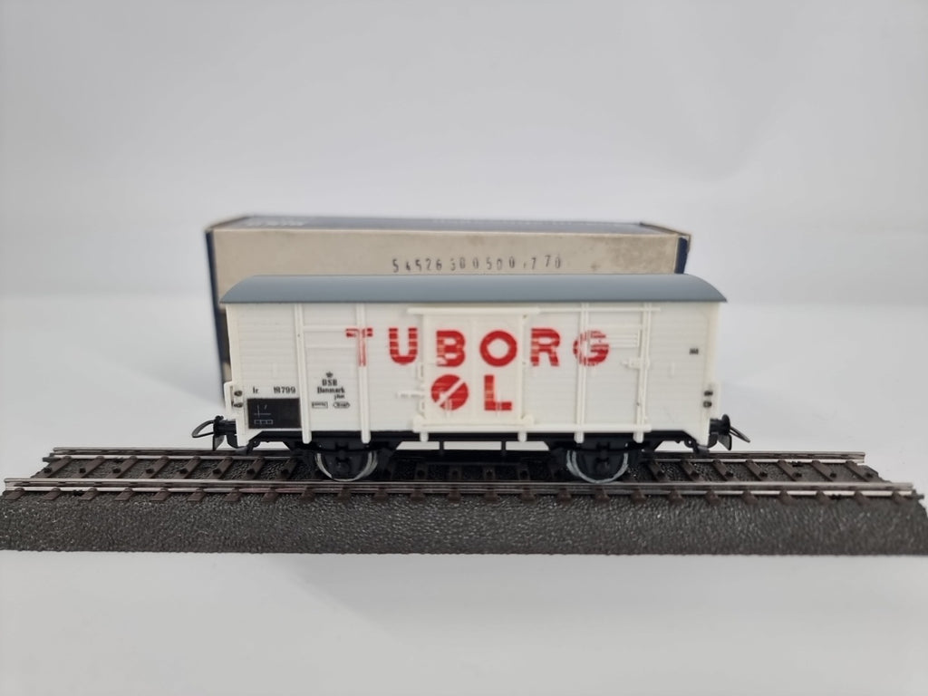 Piko Gedeckter Güterwagen Tuborg OL - DSB Danmark - H0-neuwertig In OVP-
