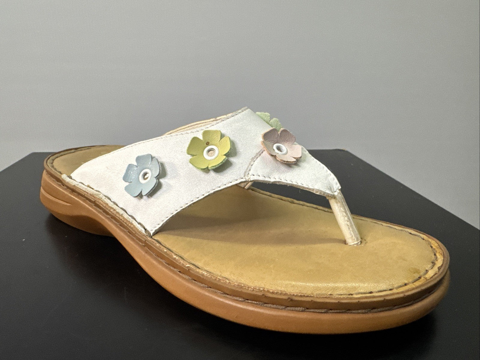 Rieker Sandale Gr. 36 Leder Slip On