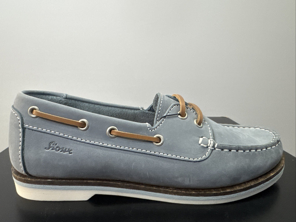 Sioux Damenschuhe Gr. 36 Nakimba-700 Mokassin Velour/Nubuk Schnürschuhe