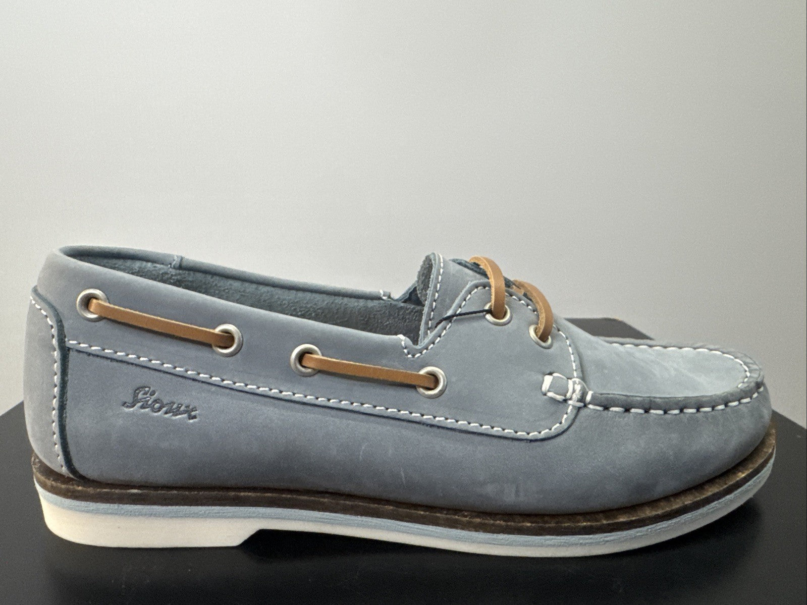 Sioux Damenschuhe Gr. 36 Nakimba-700 Mokassin Velour/Nubuk Schnürschuhe