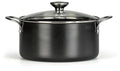 BioCook Kochtopf, Kasserolle 24cm, 5l mit Glasdeckel | Bio-Beschichtung