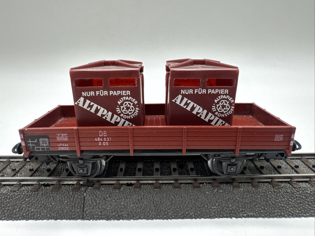 Märklin 4503 H0 Niederbordwagen 464 637 , DB Beladen #516