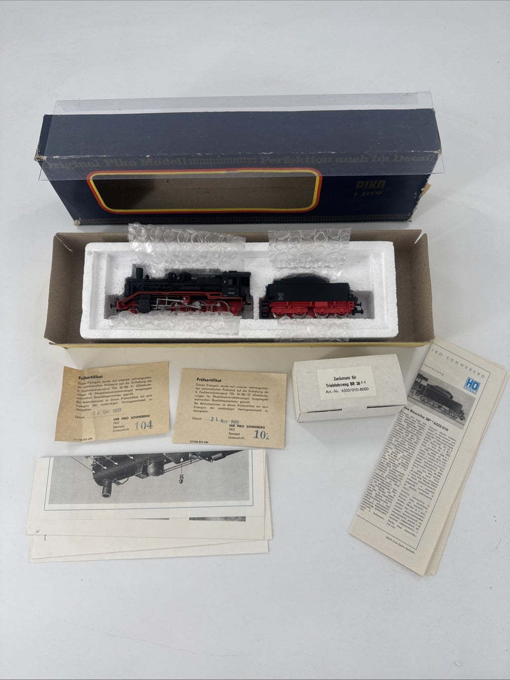 Piko BR 38 234 5/6333 Dampflok Personenzuglok Spur H0 in OVP Neu
