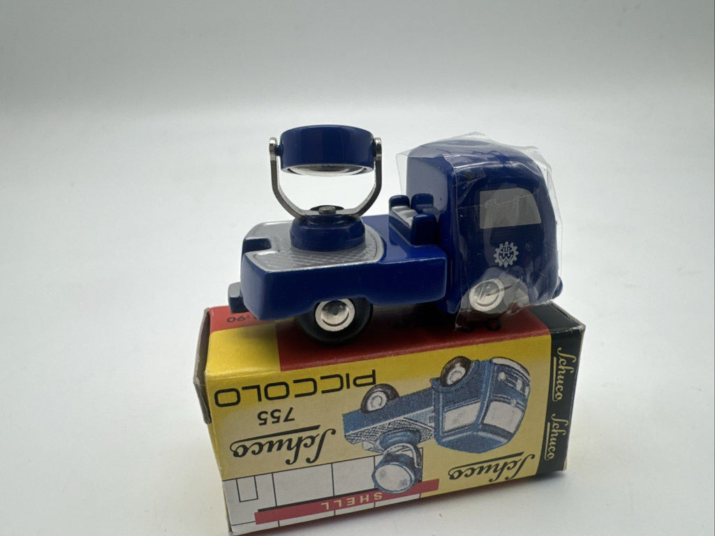 Schuco Piccolo Mercedes Benz Scheinwerferwagen 755 1:90 in OVP THW blau #21