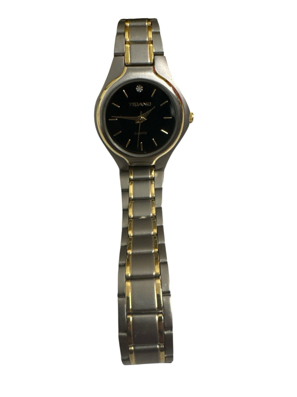 Titano Quartz Armbanduhr Silber Wasserdicht 3 Bar Titanium