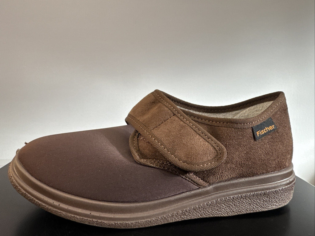 Fischer Markenschuh Herren Pantoffel Gr. 38 Halbschuh Braun