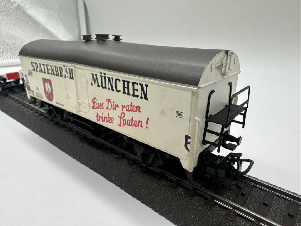Märklin Bierwagen mit Brh Spatenbräu München weiß DB #501