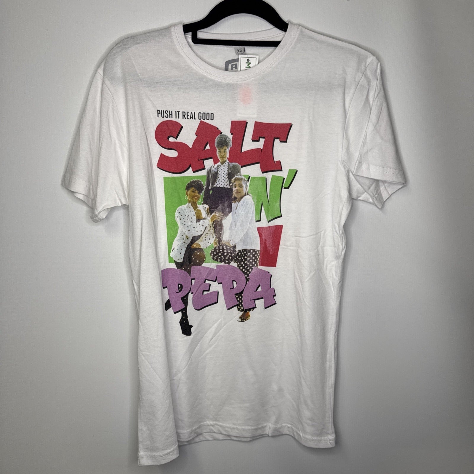 2018 Push it real good Salt-N-Pepa Shirt Hip Hop Rap Weiß Herren T-Shirt XS