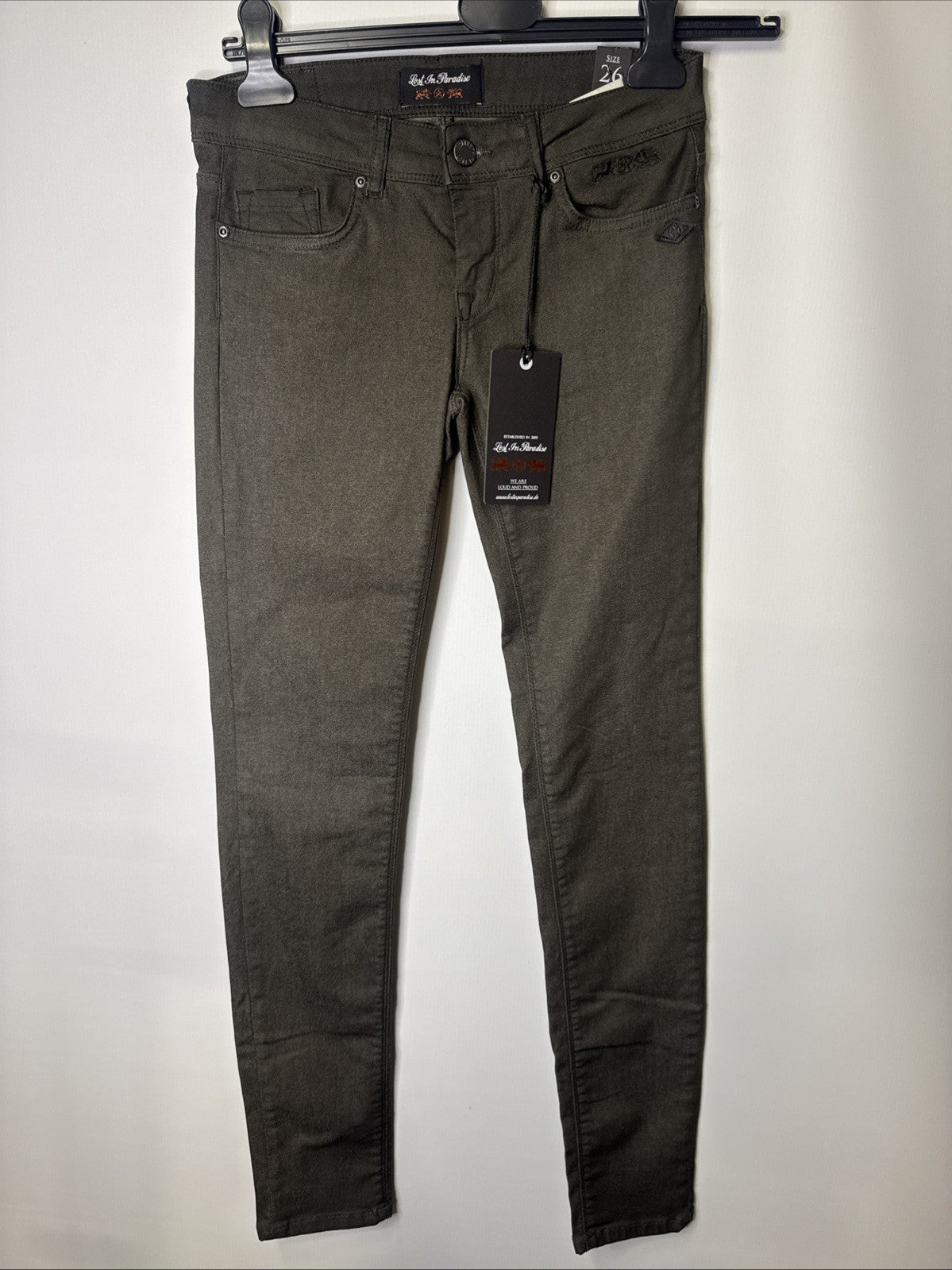 Lost In Paradise Jeans Damen W26 L 32 Braun