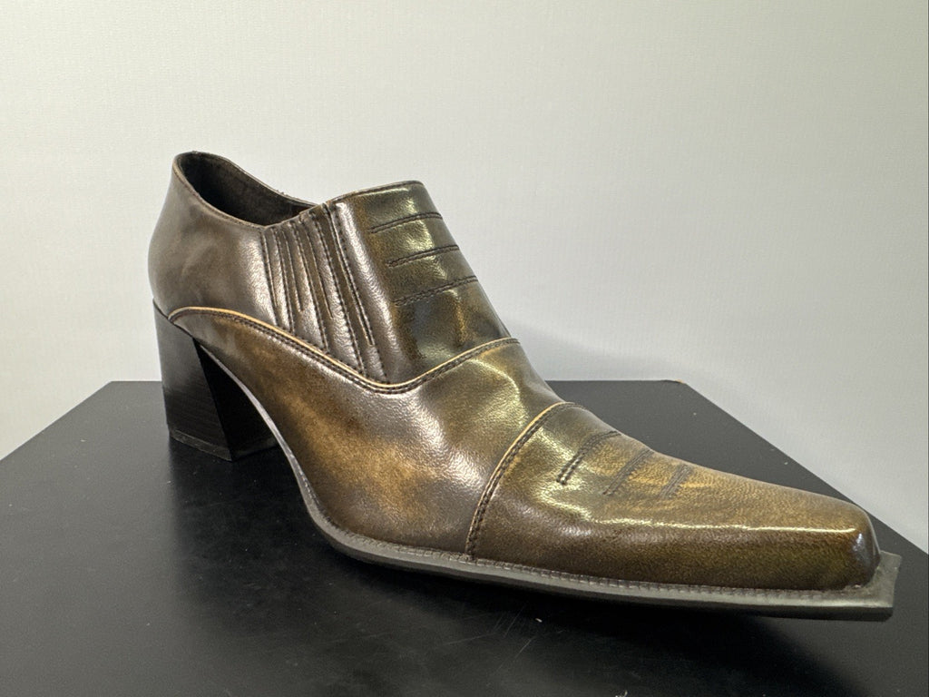 Simona Stiefelette Gr. 41 Leder Damen Absatzschuh 