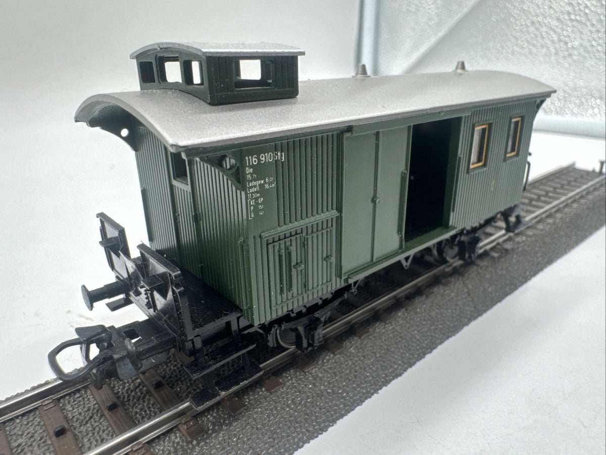 Märklin 4038 - Gepäckwagen - 116 910 Stg - grün/grau - H0 HO 1:87 #414