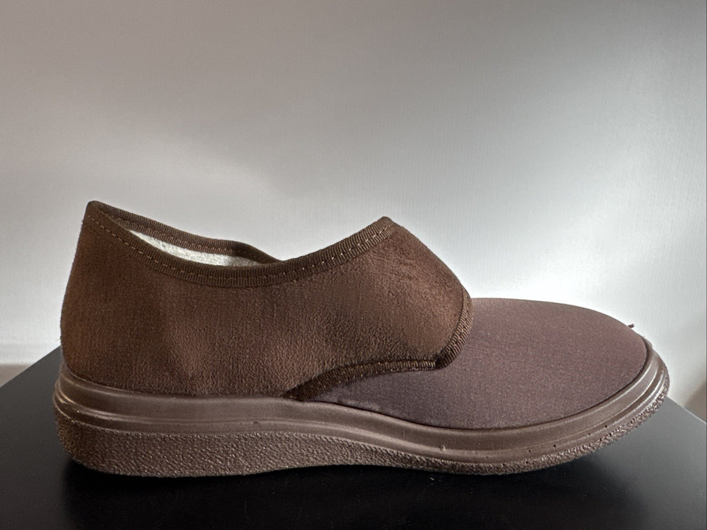 Fischer Markenschuh Herren Pantoffel Gr. 38 Halbschuh Braun