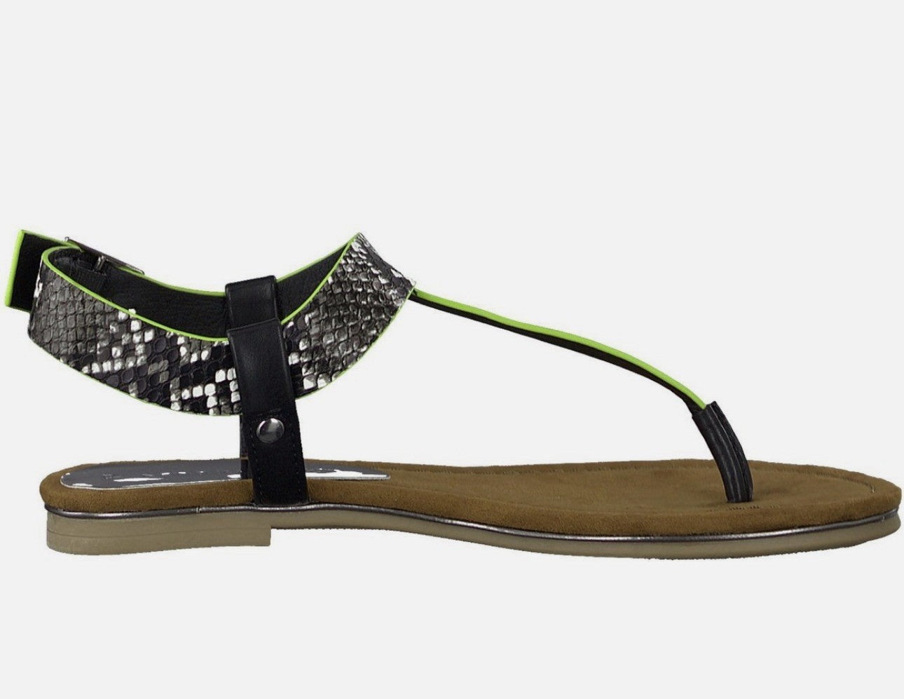 Marco Tozzi Damen 2-28111-24 T-Spangen Sandalen Gr. 40 Zehentrenner Römersandale