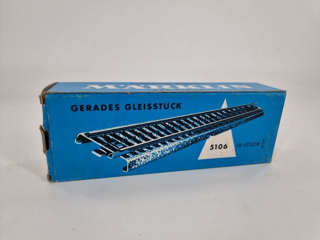 Märklin H0 5106 10 x Gerades Gleis 180 mm gut in OVP