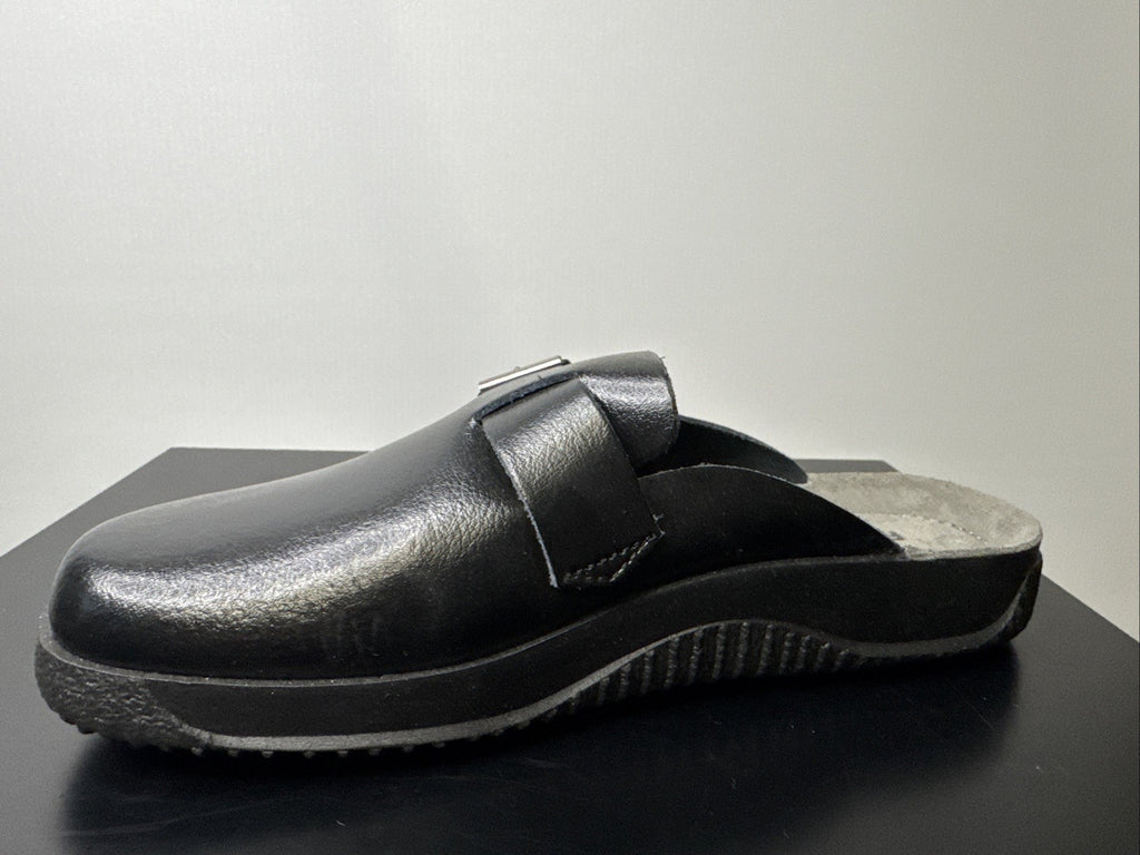 Rohde Herren Leder Clog Gr. 39 Soltau Hausschuhe 1970-90 Pantolette