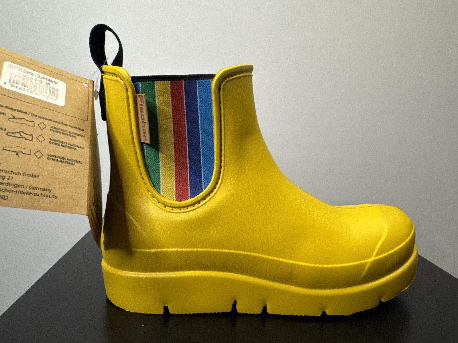 Fischer Markenschuh Damen Steller Gummistiefel Gr. 37