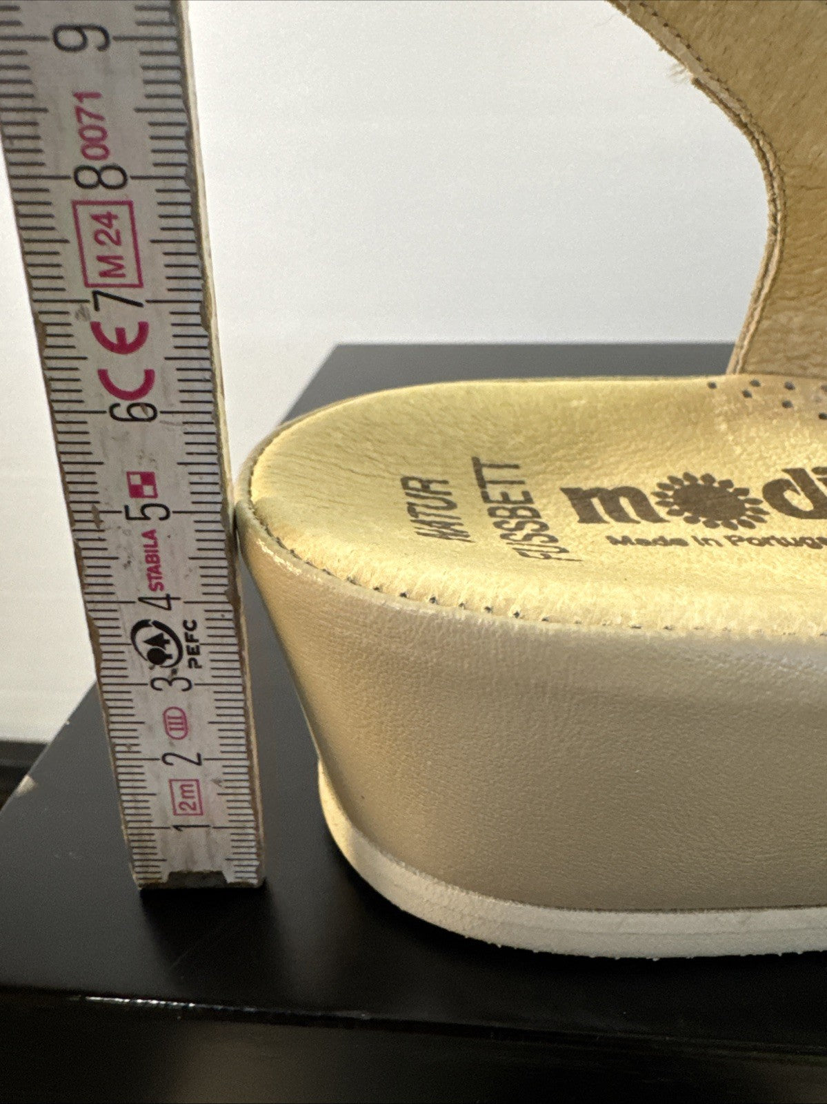 Rohde Sandalette Gr. 8,5 Damen Beige Leder
