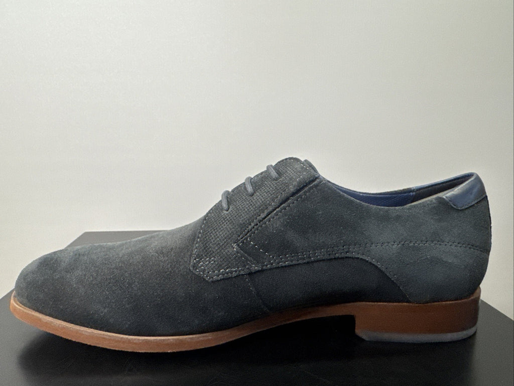 Jaromir-703 Business Schuh by SIOUX Schnürschuhe Derbys Piombo Blau Gr. 40,5 7,5