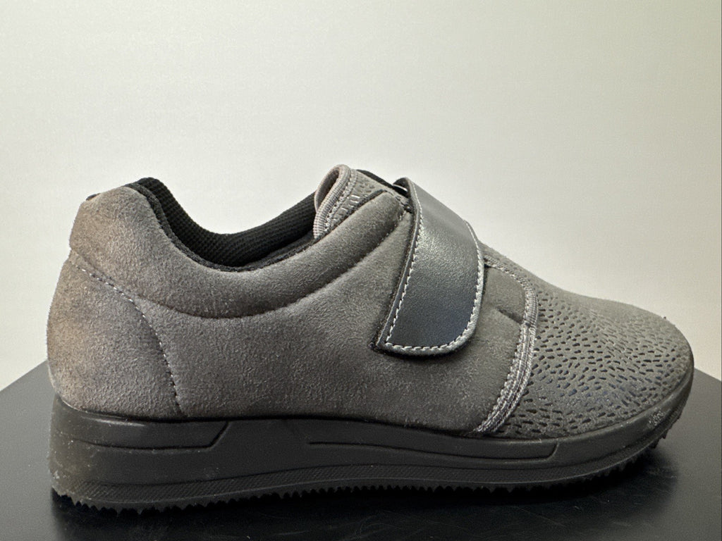 Fischer Markenschuh Gr. 37 Damen Halbschuh Grau Leder