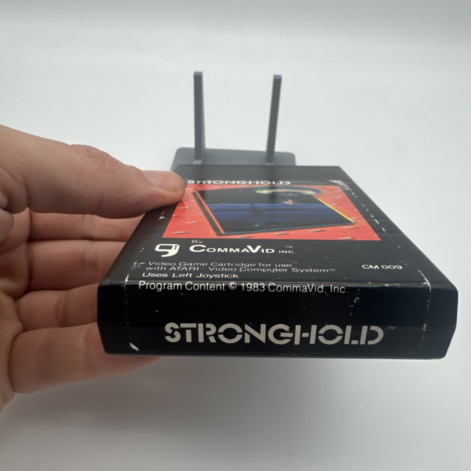1983 Stronghold by CommaVid Inc. Cartridge w/ Atari 2600 VCS