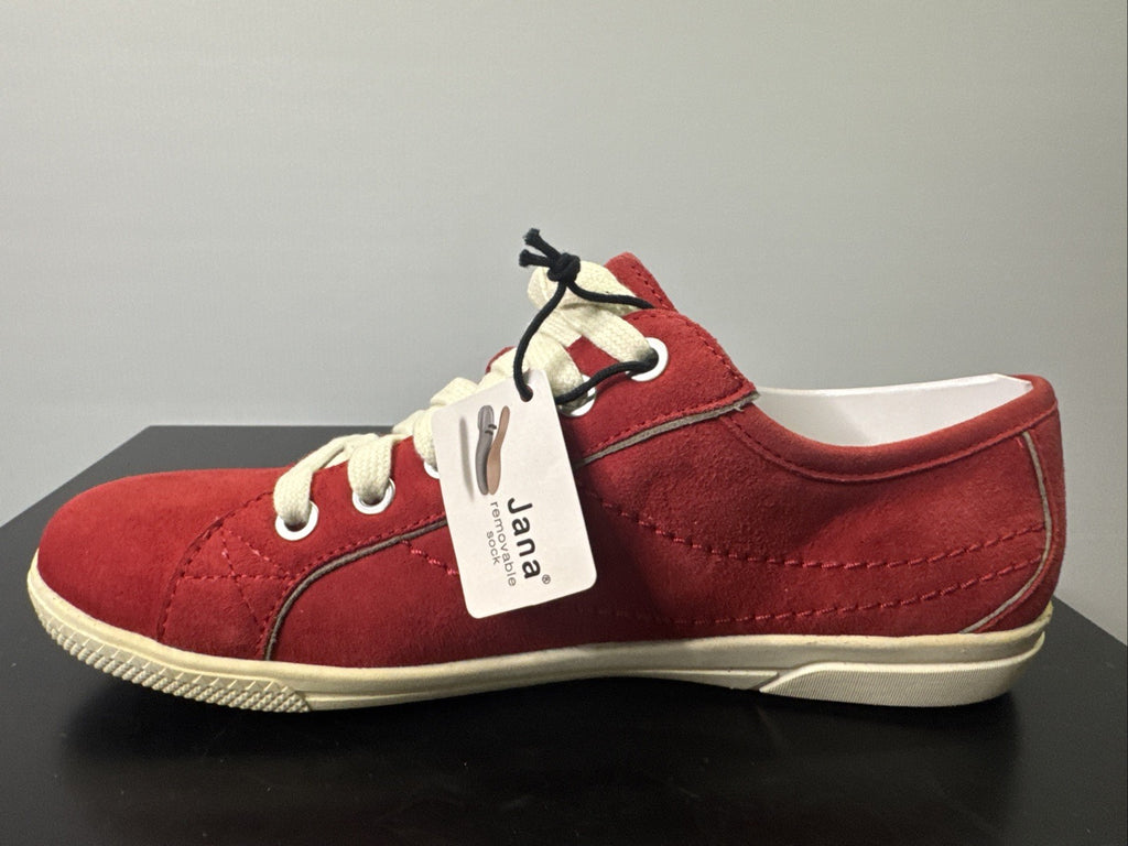 Jana Sneaker Gr. 37 Leder Rot Damen