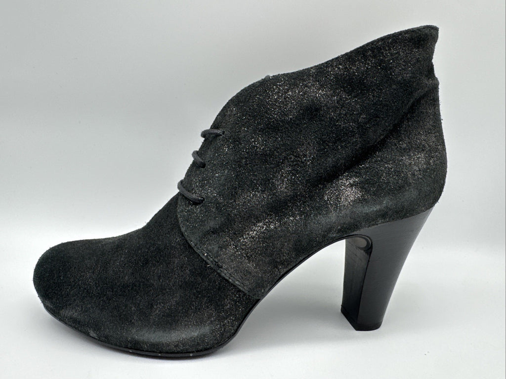 Gadea Stiefelette Gr. 41 Damen Leder Schwarz Absatzschuh 