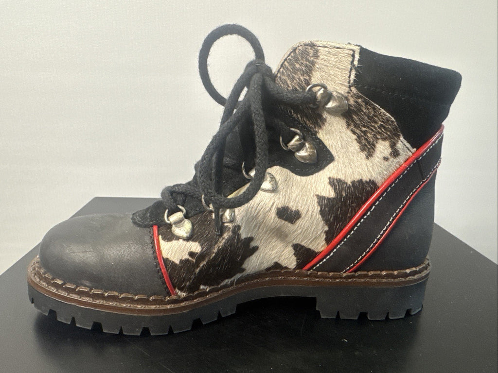 EWM Mädchen Stiefel Gr. 33 Leder 