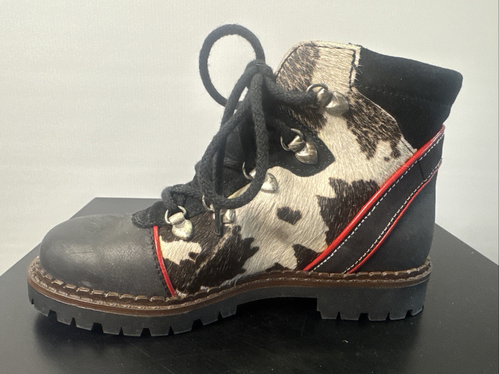 EWM Mädchen Stiefel Gr. 33 Leder 