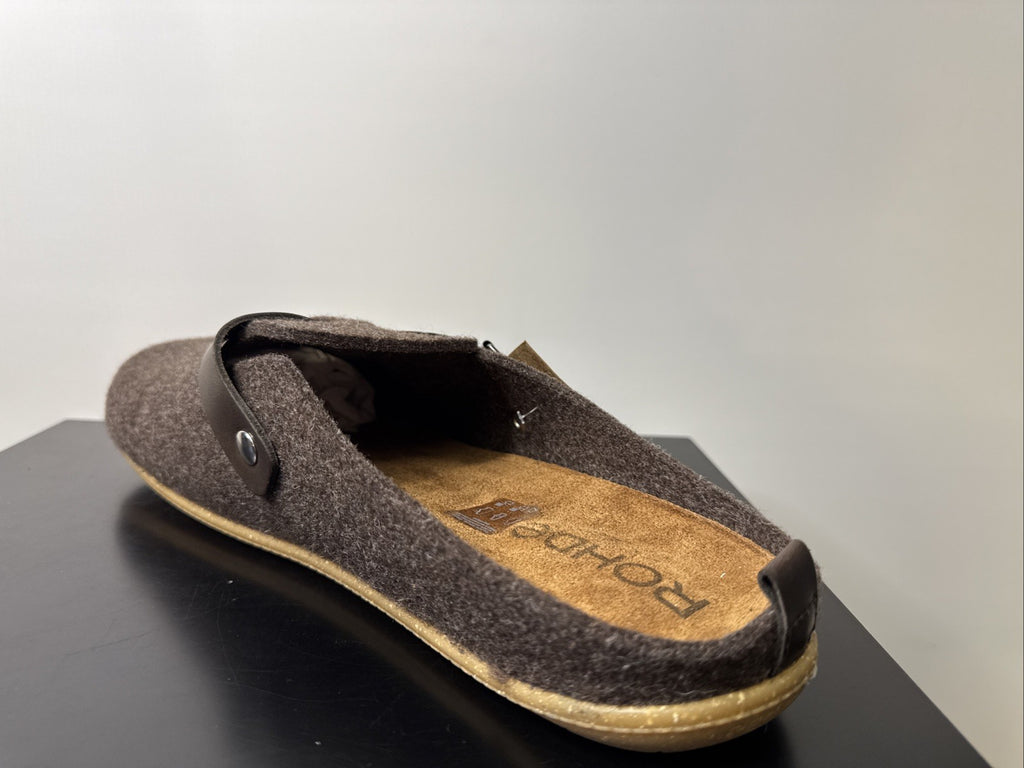 Rohde Herren Filz Pantolette Gr. 43 Mocca Pantoffel 6922