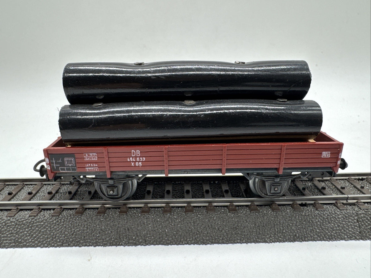 Märklin 4503 H0 Niederbordwagen 464 637 Mit Ladung DB #400