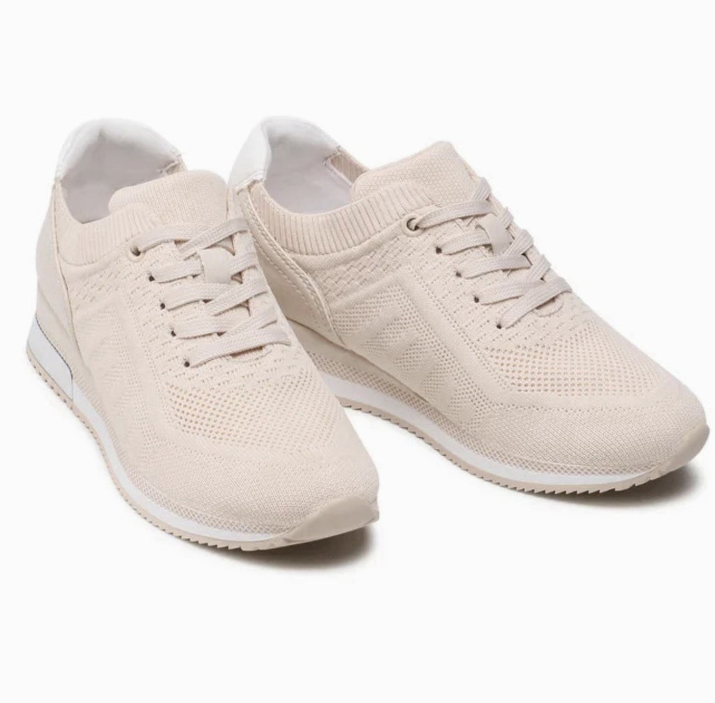 MARCO TOZZI Premio Fashion Gr. 40 Sneaker Low Top Cream Comb Damen