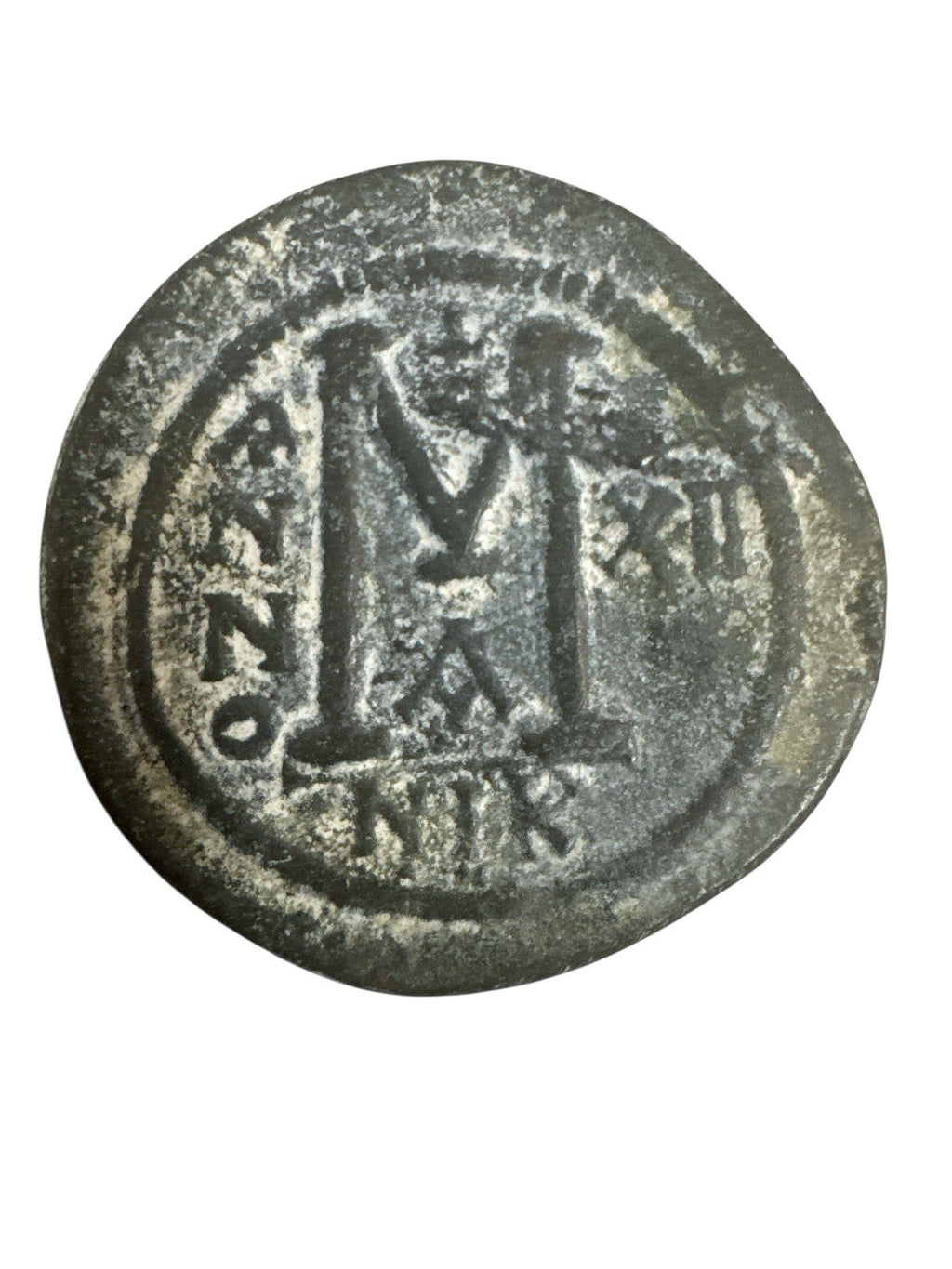 Byzanz / Byzantine 40 Nummi Kursmünze Justinian I 546-551 p220 ss-vzgl.
